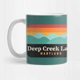 Deep Creek Lake State Park Maryland Retro Vintage Sunset Mug